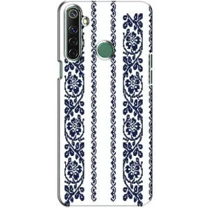 Силиконовый Чехол на Realme 6i с картинкой Вышиванки (Синяя вышиванка)