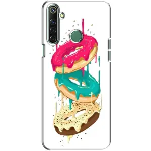 Чехол с изображением вкусной еды для Realme 6i (Сочные пончики)