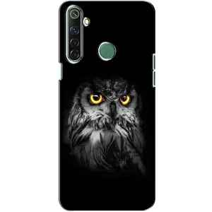 Чохли з принтом СОВИ для Realme 6i (Сова на чорному)
