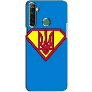 Чохол з картинкою (Патріотичний ГЕРБ) на Realme 6i (Герб - супер герой)