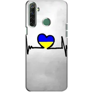 Силиконовый Чехол на Realme 6i (Я-Украина) (Украинская кардиограмма)