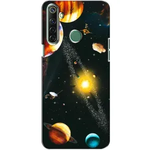 Чохол (ТПУ) з планетами на Realme 6i (Вид з космосу)