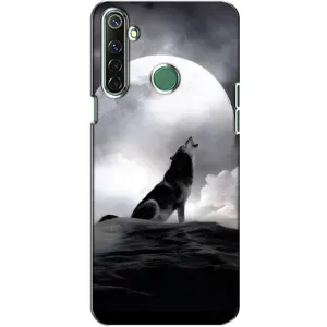 Чохол з Вовком на Realme 6i (Вовк і місяць)