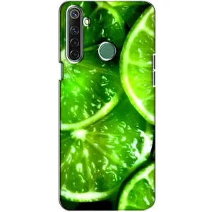 Чехол с изображением вкусной еды для Realme 6i (Яркий ЛАЙМ)
