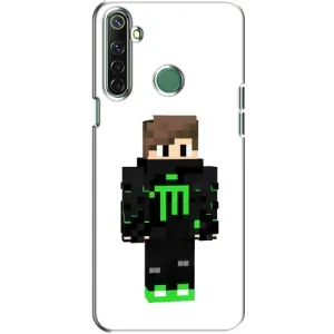 Чохли для Realme 6i (Персонажі МайнКрафт) (Зелений хлопчик)