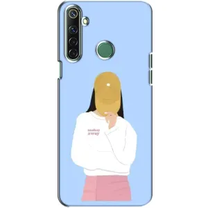 Силиконовый Чехол на Realme 6i с картинкой Стильных Девушек (Желтая кепка)