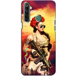 ЗСУ Чохли (TPU) для Realme 6i (Жінка солдат)