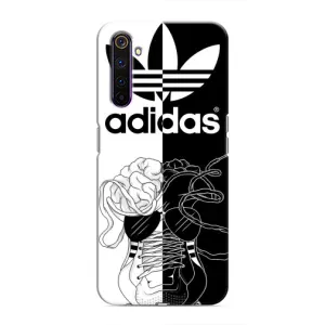 Чехол в стиле "Адидас" для Реалми 6 Про (Adidas шнурки)