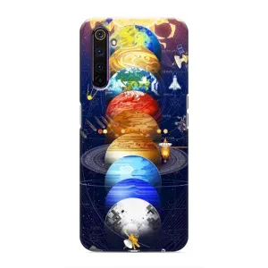 Чохол (ТПУ) з планетами на Realme 6 Pro (Арт планети)