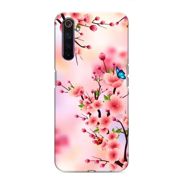 Чехол с рисунком «Бабочки на сакуре» для Realme 6 Pro Чехол с рисунком «Бабочки на сакуре» для Realme 6 Pro