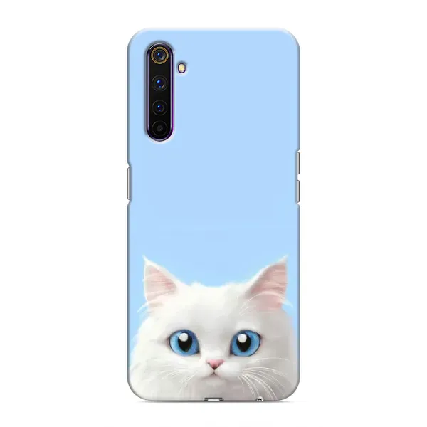 Чехол с рисунком «Белый кот» для Realme 6 Pro Чехол с рисунком «Белый кот» для Realme 6 Pro