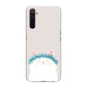 Чохол на тематику: Коти для Realme 6 Pro (Білий котик)