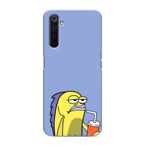 Бампер с принтом Мемы для Realme 6 Pro (Безразличие)