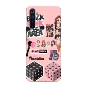 Чохли з картинкою для Realme 6 Pro (BLACK PINK колаж)