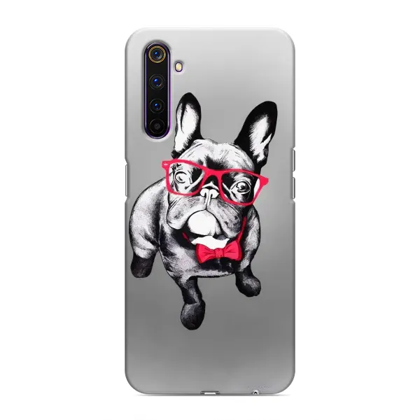 Чехол с рисунком «Бульдог в очках» для Realme 6 Pro Чехол с рисунком «Бульдог в очках» для Realme 6 Pro