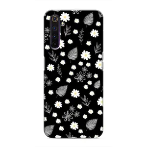 Чехлы с тематикой "ЦВЕТЫ" на Realme 6 Pro (цветение на чорном)