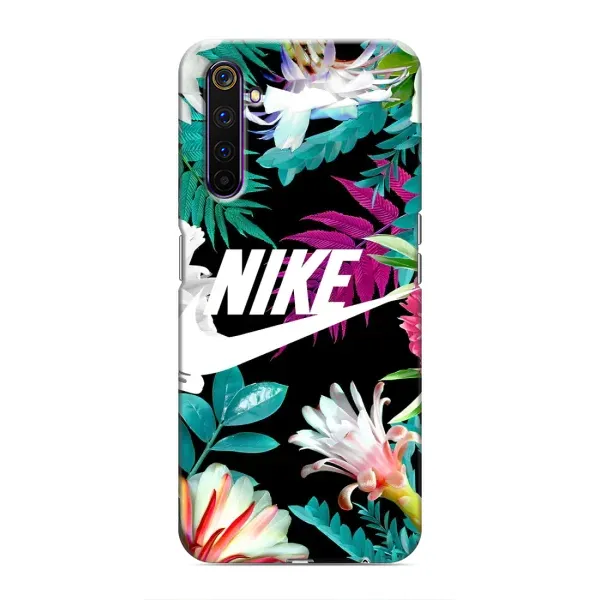 Чехол с рисунком «Цветочный Nike» для Realme 6 Pro Чехол с рисунком «Цветочный Nike» для Realme 6 Pro