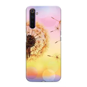 Силиконовый Чехол с одуванчиками на Realme 6 Pro (Цветок-одуванчик)