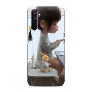 Дівчачий Чохол для Realme 6 Pro (ДІвчина з іграшкою)