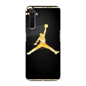 Силиконовый Чехол Nike Air Jordan на Реалми 6 Про (Джордан 23)