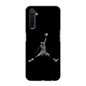 Силиконовый Чехол Nike Air Jordan на Реалми 6 Про (Джордан)