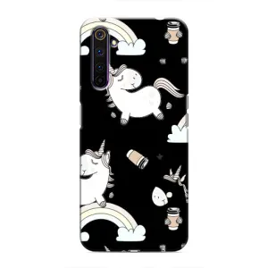 Чохол Unicorn на Realme 6 Pro (Єдинорог з кавою)