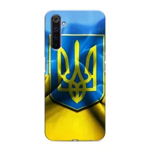Чохол з картинкою (Патріотичний ГЕРБ) на Realme 6 Pro (Герб і Прапор України)