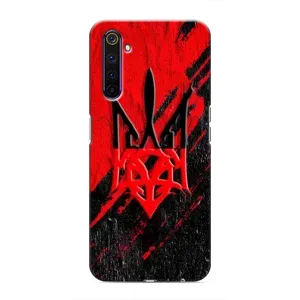 Чохли УПА (Червоно-Чорний) на Realme 6 Pro (Герб в кольорах УПА)