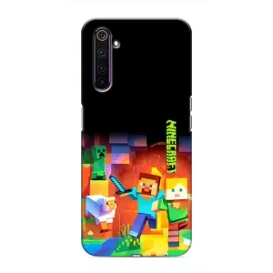 Чохли для Realme 6 Pro (Персонажі МайнКрафт) (Герой Майнкрафт)