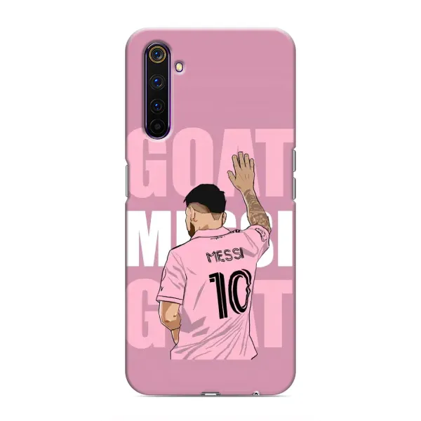 Чехол с рисунком «GOAT MESSI» для Realme 6 Pro Чехол с рисунком «GOAT MESSI» для Realme 6 Pro