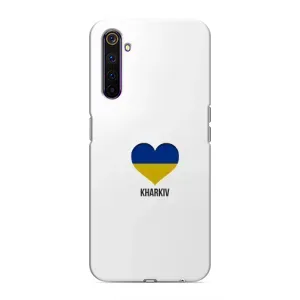 Чехлы силиконовые (Город Харьков) на Реалми 6 Про (Kharkiv)