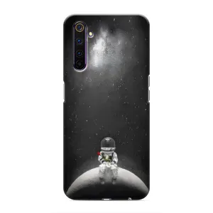 Силіконовый Чохол з принтом "Космонавти" на Realme 6 Pro (Космонавт романтик)