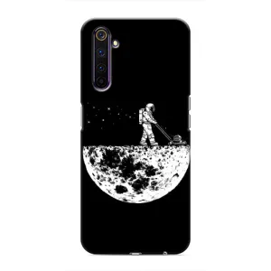 Силіконовый Чохол з принтом "Космонавти" на Realme 6 Pro (Космонавт)