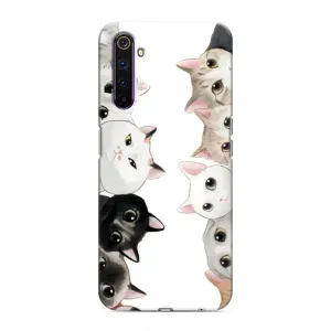 Силіконовий чохол з котиком для Realme 6 Pro (Коти)