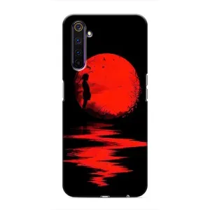 Літній Чохол на Realme 6 Pro (Червоний Захід сонця)