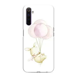 Силіконовий бампер з картинкою звірів для Realme 6 Pro (Кролик та кульки)