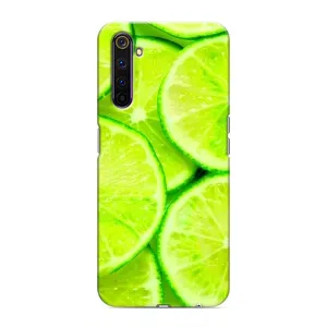 Чехол с изображением вкусной еды для Realme 6 Pro (Лайм)