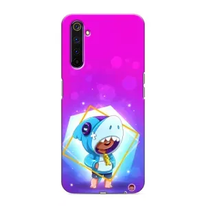 Чехол Бравл Старс для Realme 6 Pro (Леон в костюме Акулы)