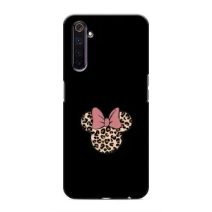 Чехол с леопардовым принтом на Realme 6 Pro (Леопардовая Минни)