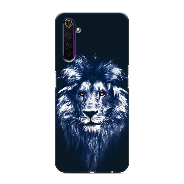Чехол с рисунком «Лев - синий» для Realme 6 Pro Чехол с рисунком «Лев - синий» для Realme 6 Pro