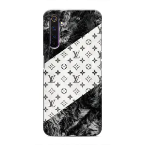 Чехол Стиль Louis Vuitton на Realme 6 Pro (LV на белом)