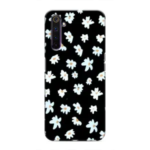 Чехол с ромашками на Realme 6 Pro (Маленькие ромашки)