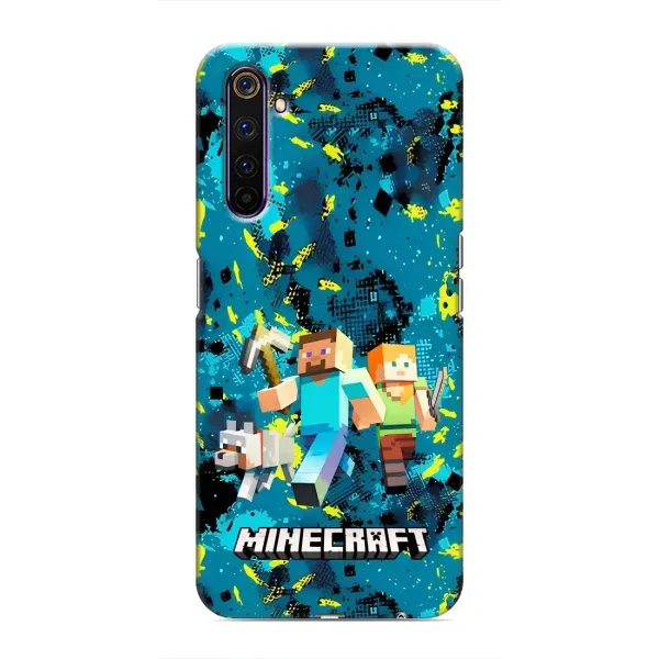 Чехол с рисунком «Майнкрафт» для Realme 6 Pro Чехол с рисунком «Майнкрафт» для Realme 6 Pro