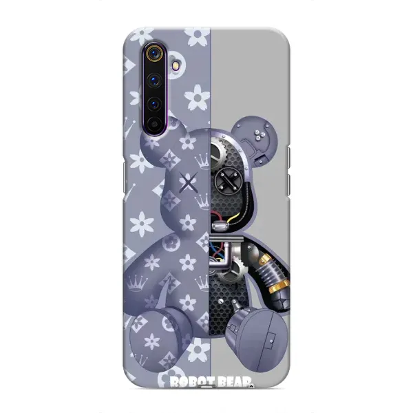 Чехол с рисунком «Медведь Louis Vuitton» для Realme 6 Pro