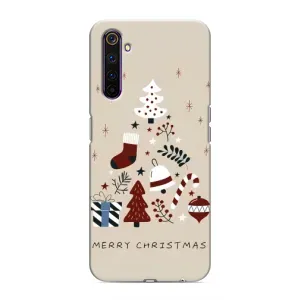 Чехол Санта Клаус для Realme 6 Pro (Merry Christmas)