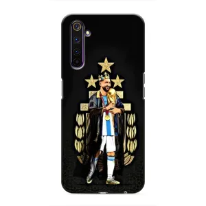 Чехлы Лео Месси Аргентина для Realme 6 Pro (Месси король)