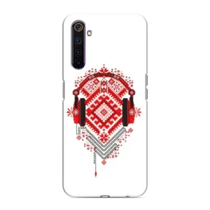 Силиконовый Чехол на Realme 6 Pro с картинкой Вышиванки (Модная вышиванка)