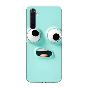 Силиконовые Чехлы (смешные стикеры) для Realme 6 Pro (Забавное мятное лицо)