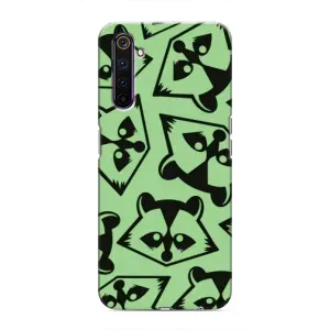Силіконовий Чохол з Энотами  на Realme 6 Pro (Мордочки Єнота)