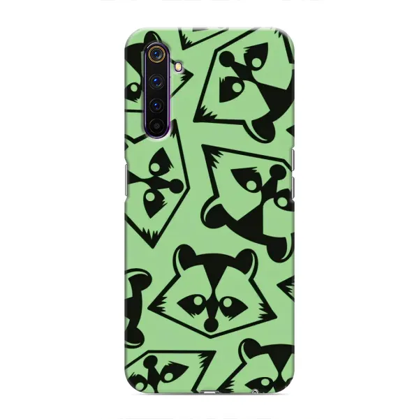 Чехол с рисунком «Мордочки Енота» для Realme 6 Pro Чехол с рисунком «Мордочки Енота» для Realme 6 Pro